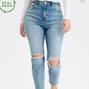 american eagle curvy mom jean cool classic 8 short